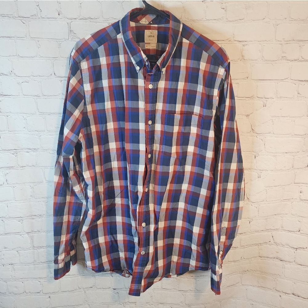 Men's Gap "Lived-In" longsleeve button-down shirt, size XL
